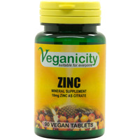 Zinc Citrate Tablets 10mg πpe; Vegan Supplement Store