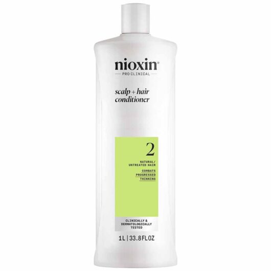 Nioxin System 2 Scalp + Hair Thickening Conditioner for Natural Hair with Progressed Thinning 1L