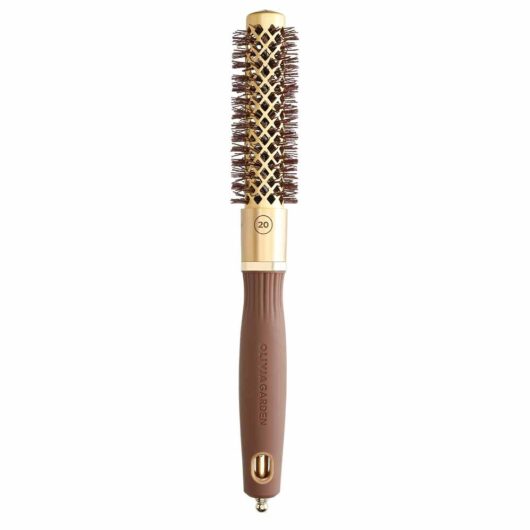 Olivia Garden Expert Hairbrush Blowout Shine Gold & Brown 20mm