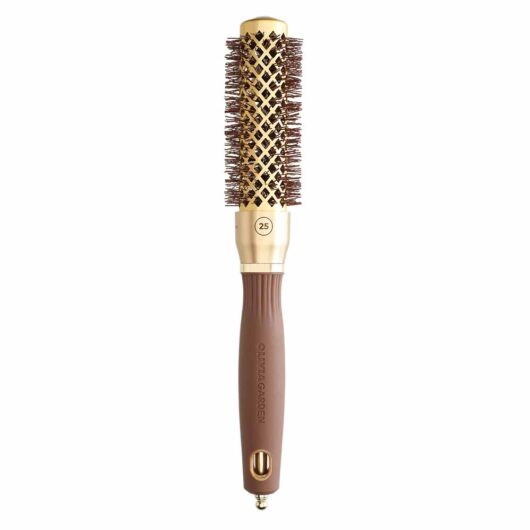 Olivia Garden Expert Hairbrush Blowout Shine Gold & Brown 25mm