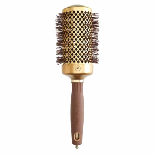 Olivia Garden Expert Hairbrush Blowout Shine Gold & Brown 55mm