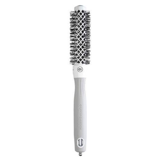 Olivia Garden Expert Hairbrush Blowout Shine White & Grey 20mm