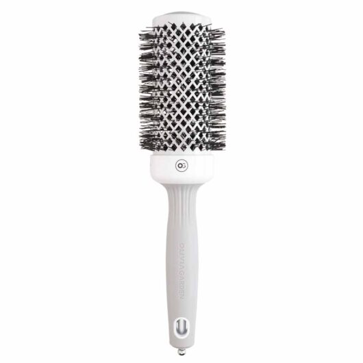 Olivia Garden Expert Hairbrush Blowout Shine White & Grey 45mm