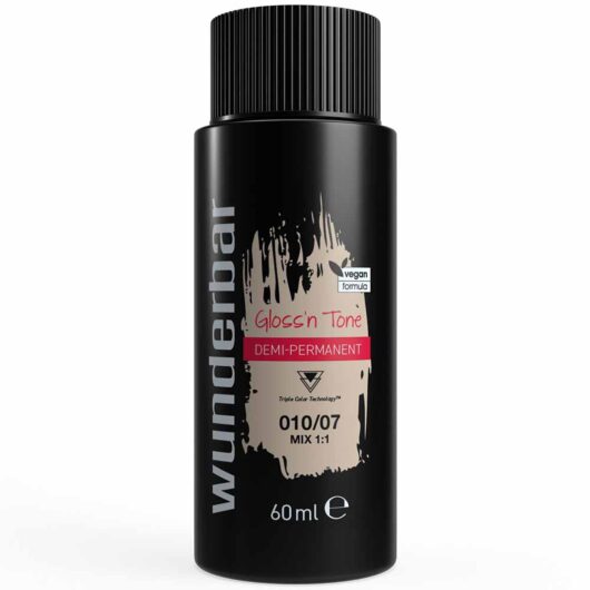 Wunderbar Gloss'n Tone Demi-Permanent Colour Liquid 010/07 Extra Light Blond Natural Brown 60ml