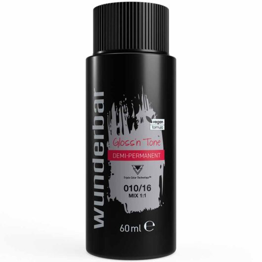 Wunderbar Gloss'n Tone Demi-Permanent Colour Liquid 010/16 Extra Light Blond Ash Violet 60ml