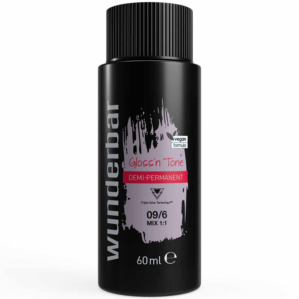 Wunderbar Gloss'n Tone Demi-Permanent Colour Liquid 09/6 Very Light Blond Violet 60ml