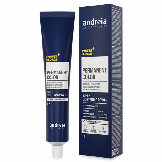 Andreia Professional Permanent Color Power Blonde 1:2 11.016 Super Lightener Natural Silver 100ml