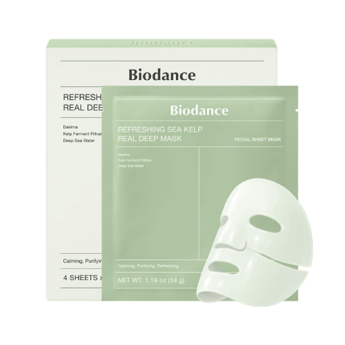 Biodance Refreshing Sea Kelp Real Deep Mask 4 x 34g