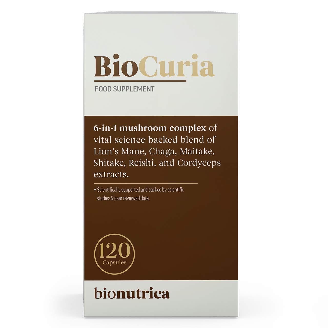 BioCuria Mushroom Complex, Brain & Immune Support, 120 Capsules