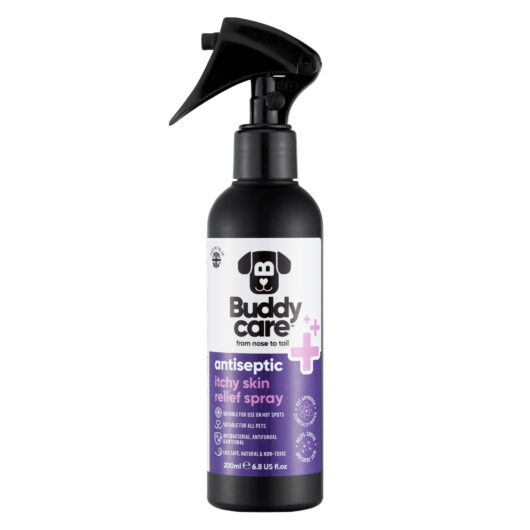 Buddycare Pet Antiseptic Itchy Skin & Hot Spot Relief Spray - 200ml 6.76 fl oz