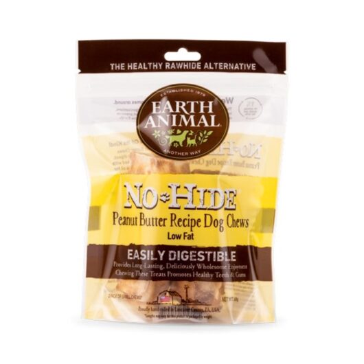 Earth Animal No Hide Peanut Butter Medium Chews for Dogs 2pk 120g
