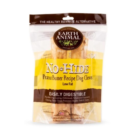 Earth Animal No Hide Peanut Butter Medium Chews for Dogs 2pk 120g