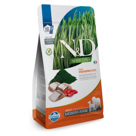Farmina N&D Spirulina Herring Adult Med/Maxi for Dogs 7 Kg