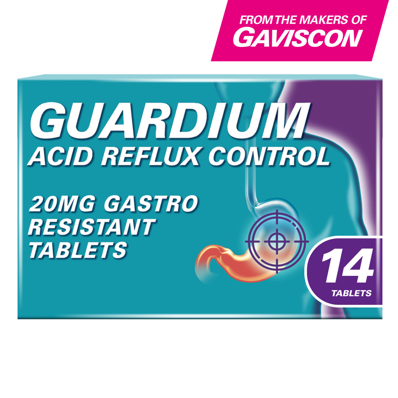 Guardium Acid Reflux Control 14 Tablets