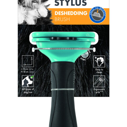 M-PETS Stylus Deshedding Brush - Medium for Dogs and Cats