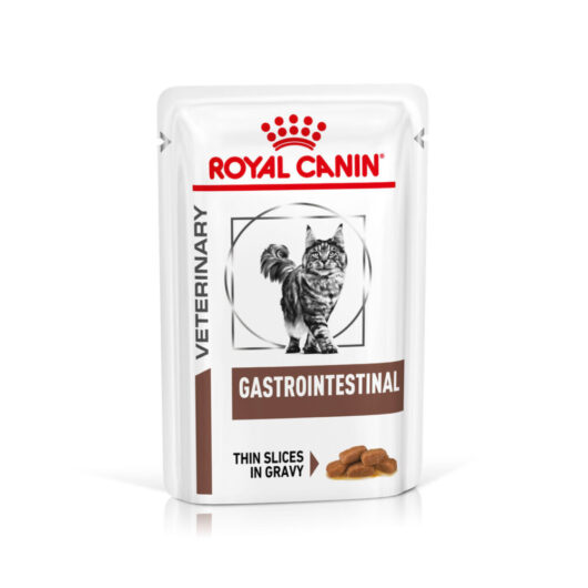 Royal Canin Gastrointestinal Adult Wet Cat Food Thin Slices In Gravy 48x85g