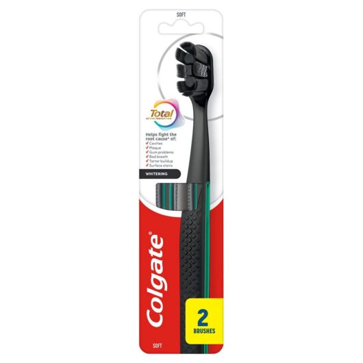 Colgate Total Active Prevention Whitening Soft Manual Toothbrush X2
