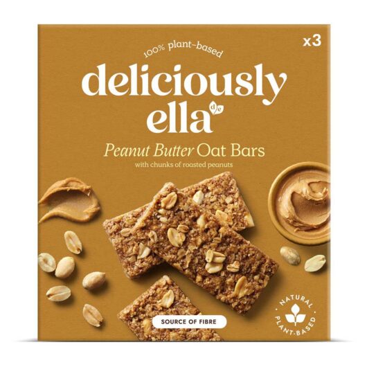 Deliciously Ella Peanut Butter Oat Bar - 3 X 50g