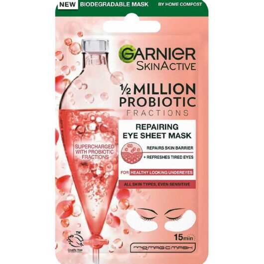 Garnier Probiotic Fractions Repairing & Illuminating Eye Sheet Mask 6g