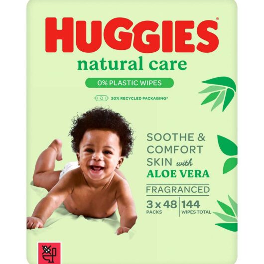 Huggies Natural Care Plastic Free Baby Wipes Triplo Pack 48 X 3