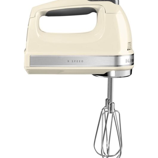 KitchenAid 9 Speed Hand Mixer Almond Cream