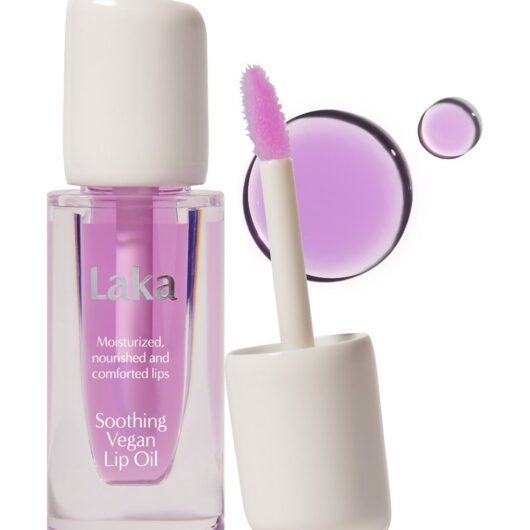 Laka Soothing Vegan Lip Oil Calming Purple 4.5ml