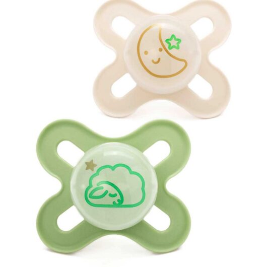 MAM Start Night 0-2 Months Soother 2 Pack - Unisex
