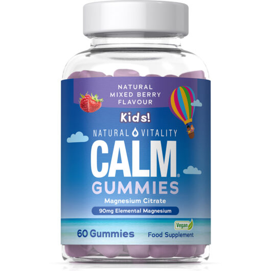 Natural Vitality Calm Kids Magnesium 90mg 60 Vegan Gummies