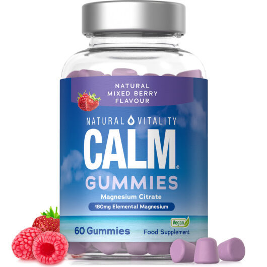 Natural Vitality Calm Magnesium 180mg 60 Vegan Gummies