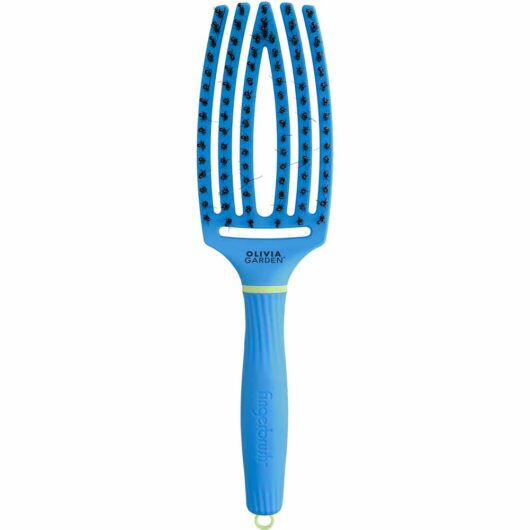 Olivia Garden Inner Child FingerBrush Care Iconic Boar & Nylon in Blue