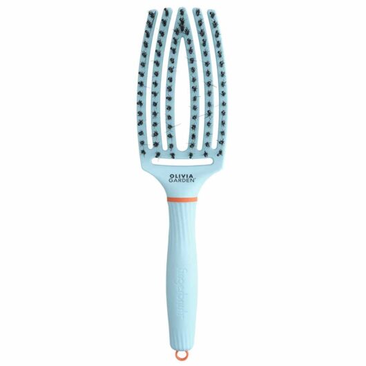 Olivia Garden Inner Child FingerBrush Care Iconic Boar & Nylon in Light Blue