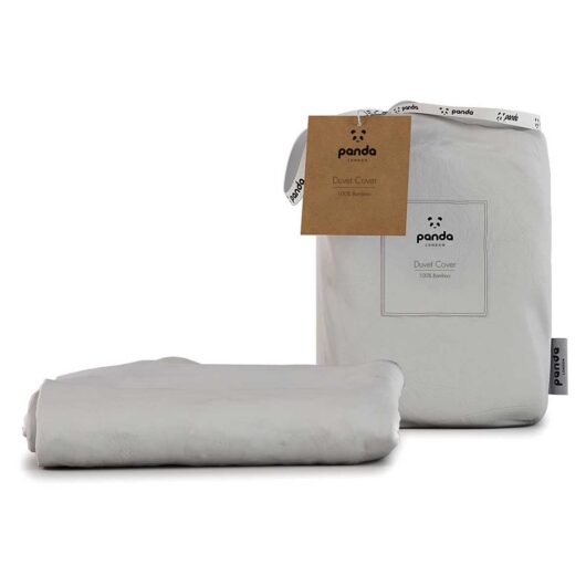 Panda 100% Bamboo Duvet Cover - Pure White King