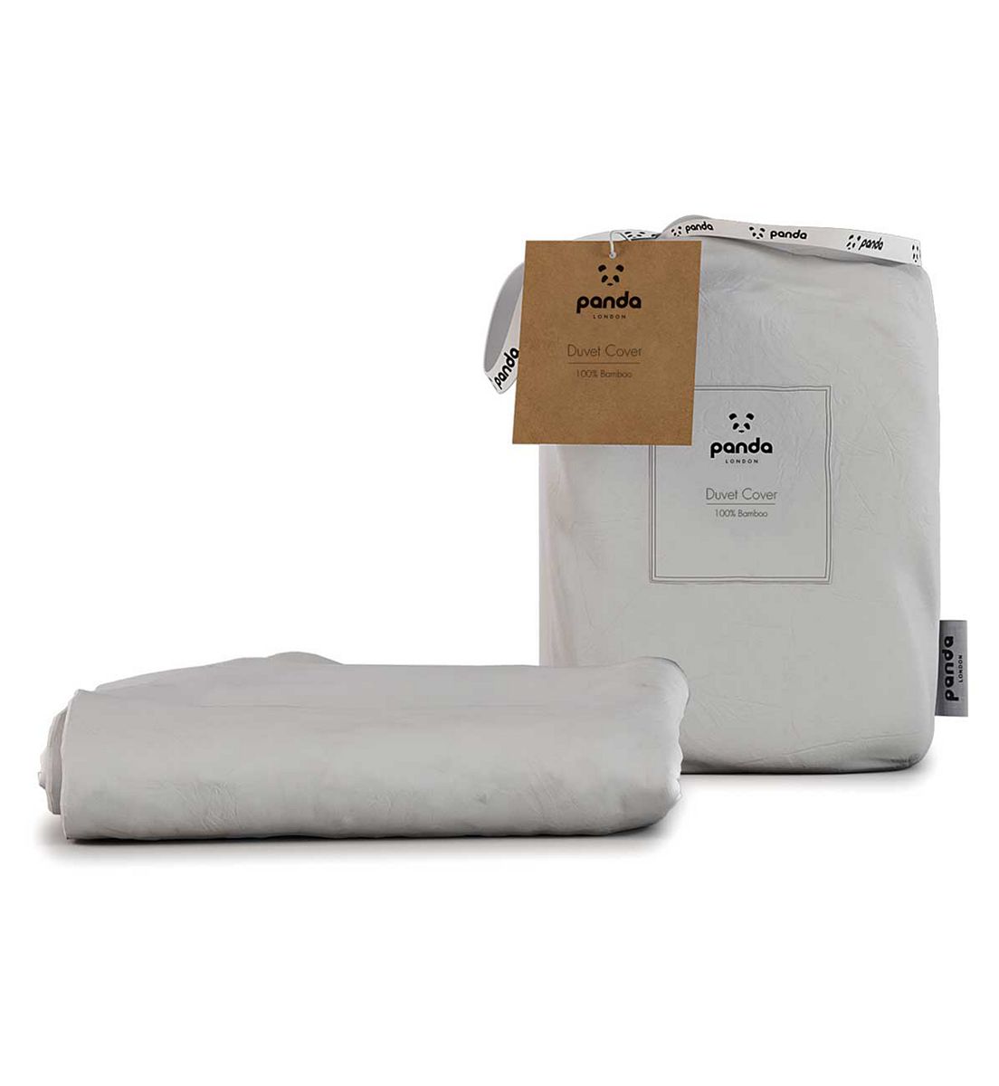Panda 100% Bamboo Duvet Cover - Pure White King