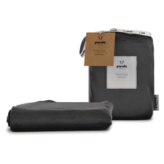 Panda 100% Bamboo Duvet Cover - Urban Grey Double