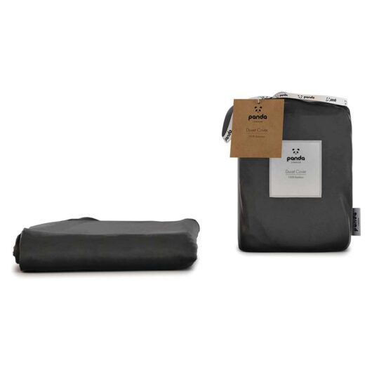 Panda 100% Bamboo Duvet Cover - Urban Grey Single