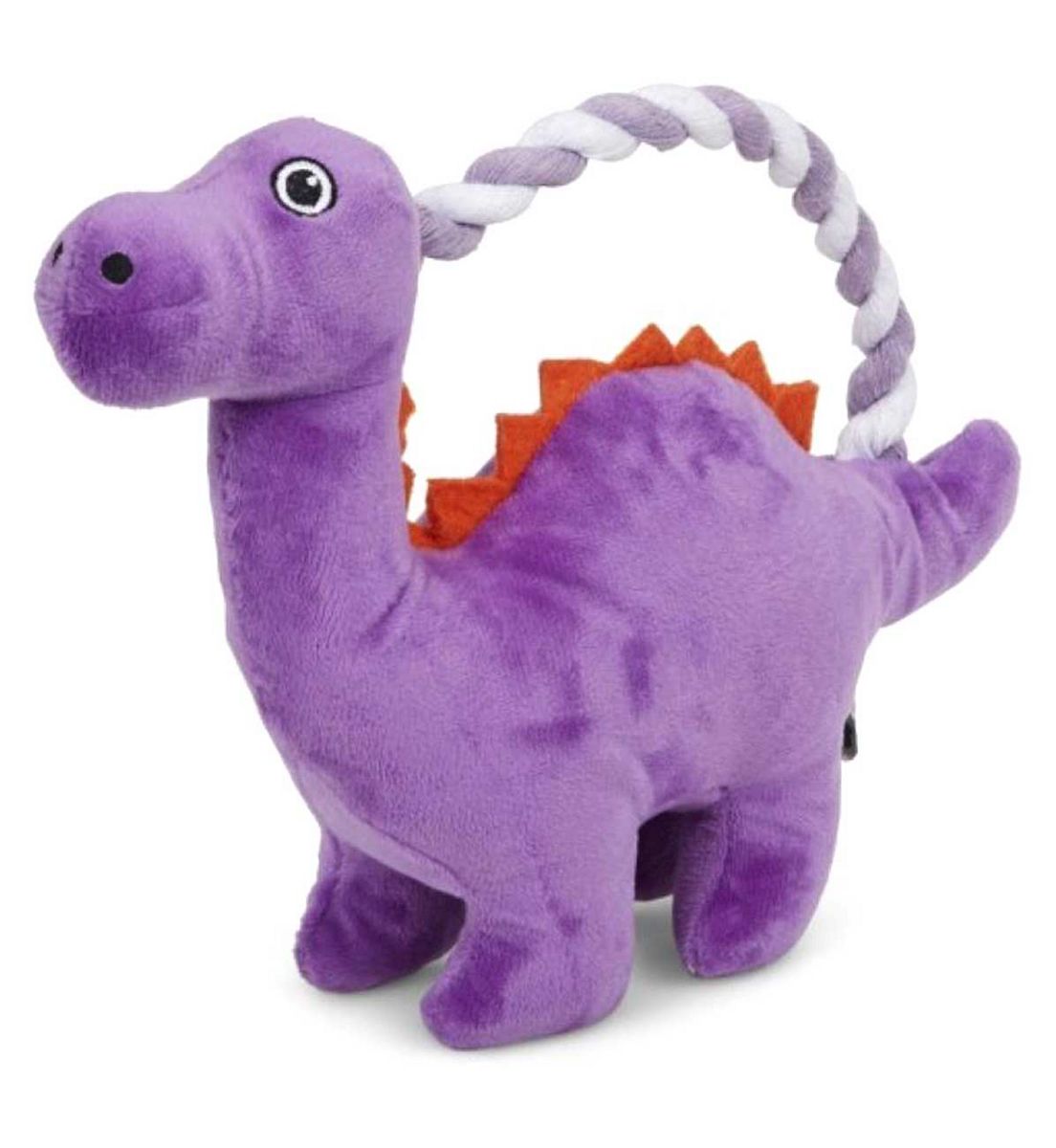 Pet Face Petface Buddies Rope Handle Dinosaur Plush Dog Toy