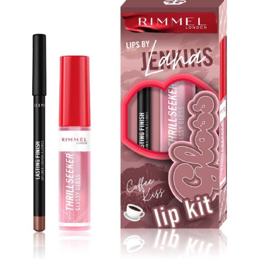 Rimmel London X Lips By Lana Jenkins Coffee Kiss Glossy Kit