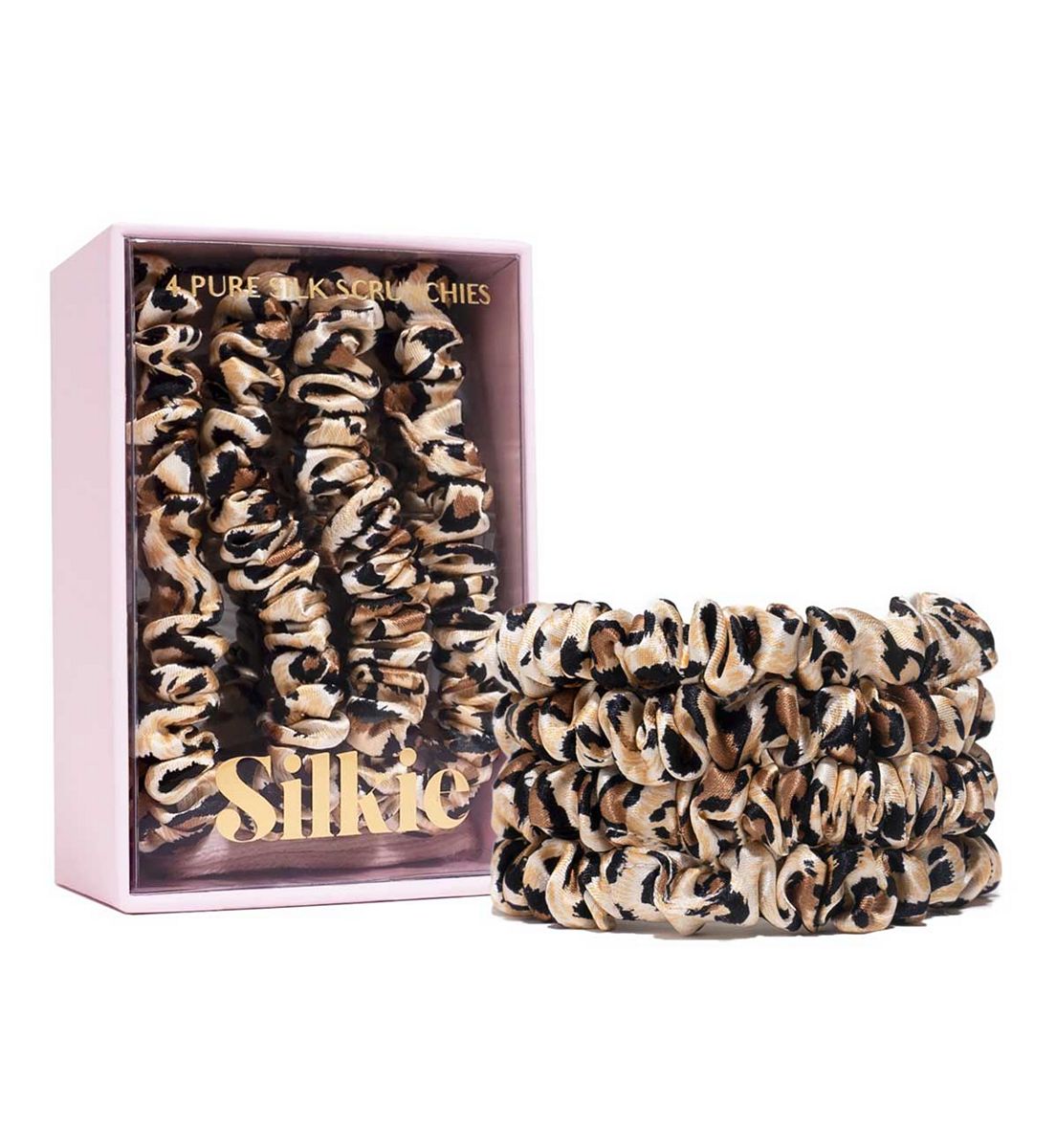 Silkie Skinny Silks 100% Mulberry Silk Scrunchies Savannah 4S