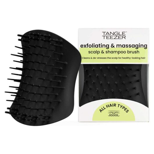 Tangle Teezer Scalp Exfoliator & Massager - Onyx Black