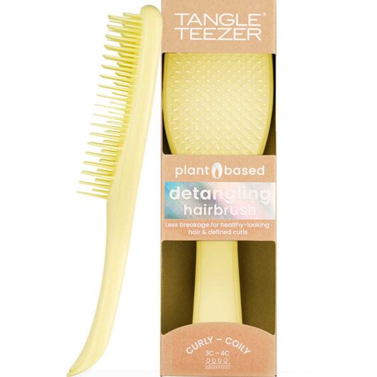 Tangle Teezer Ultimate Detangler Plant Curly To Coily Pastel Lemon
