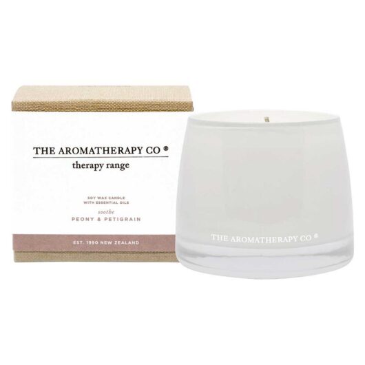 The Aromatherapy Co . Soothe Therapy Candle 260g - Petigrain & Peony