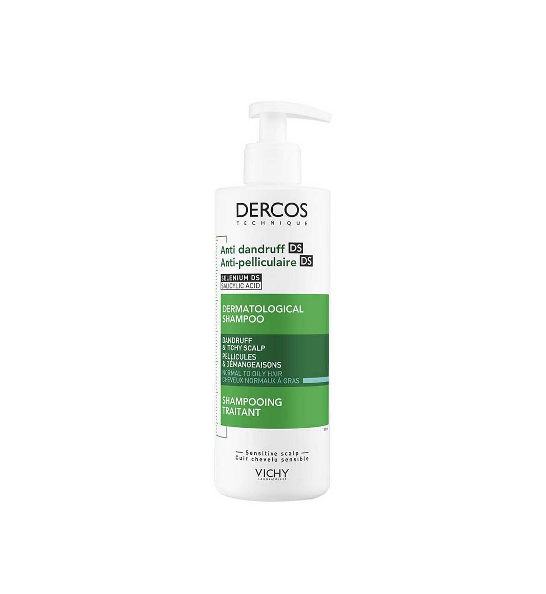 Vichy Dercos Anti-Dandruff Shampoo For Oily Hair 390ml
