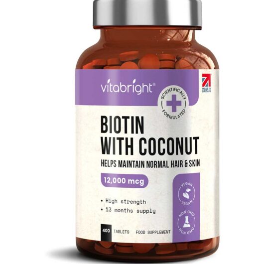 VitaBright Biotin & Coconut 12,000Mcg Tablets 13 Month Supply 400S