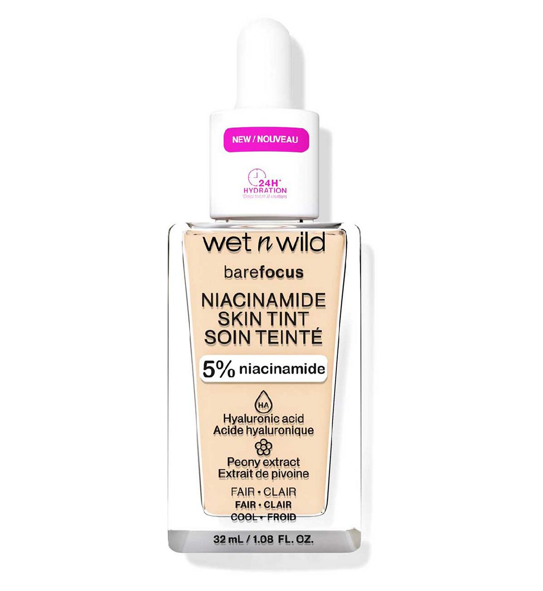 Wet N Wild Bare Focus Niacinamide Skin Tint Fair 32Ml in Deep