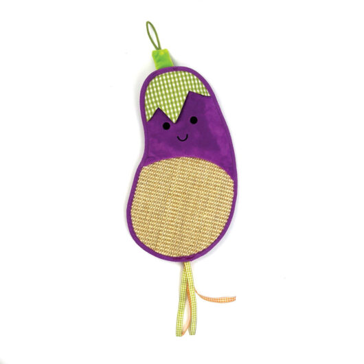 Happy Pet Tabby Patch Aubergine Door Hanger Cat Scratcher Toy