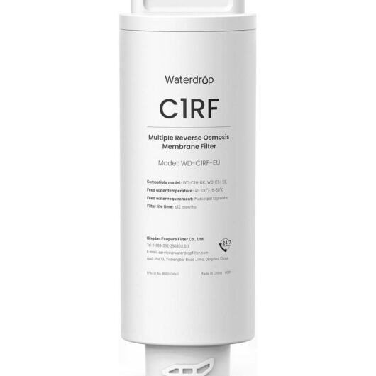 Waterdrop Wd-C1Rf Filter Replacement For Wd-C1H Ro System 12 Months